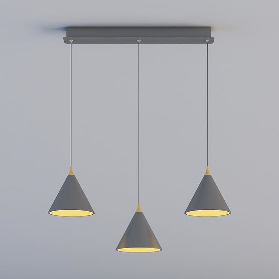 Contemporary Suspended Pendant Lights 3D model