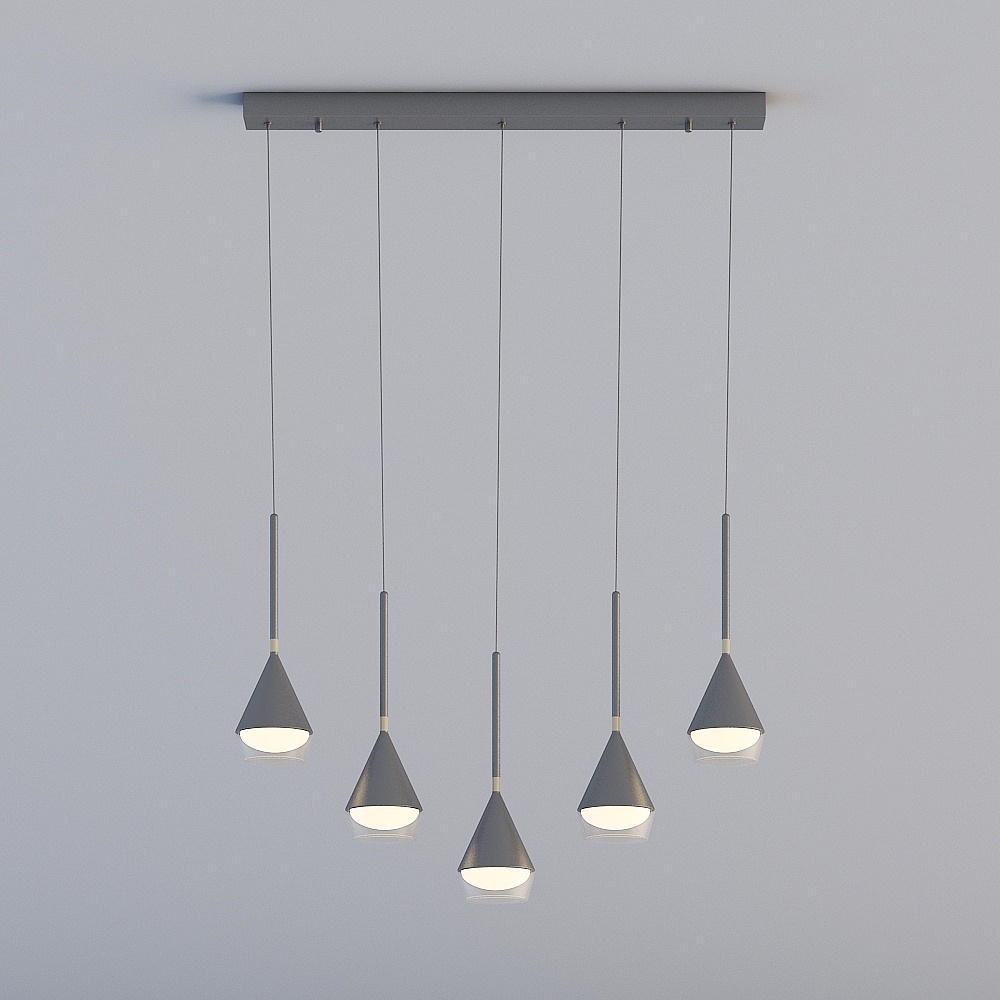 Unique Low Poly Pendant Light 3D Model