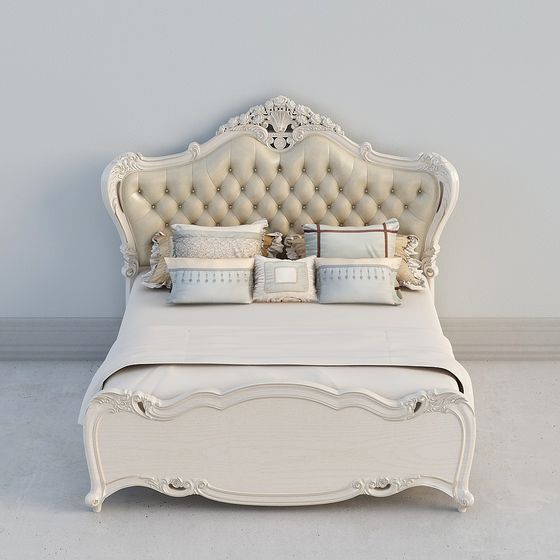 Royal Dreams Bed 3D model for Elegant Bedrooms