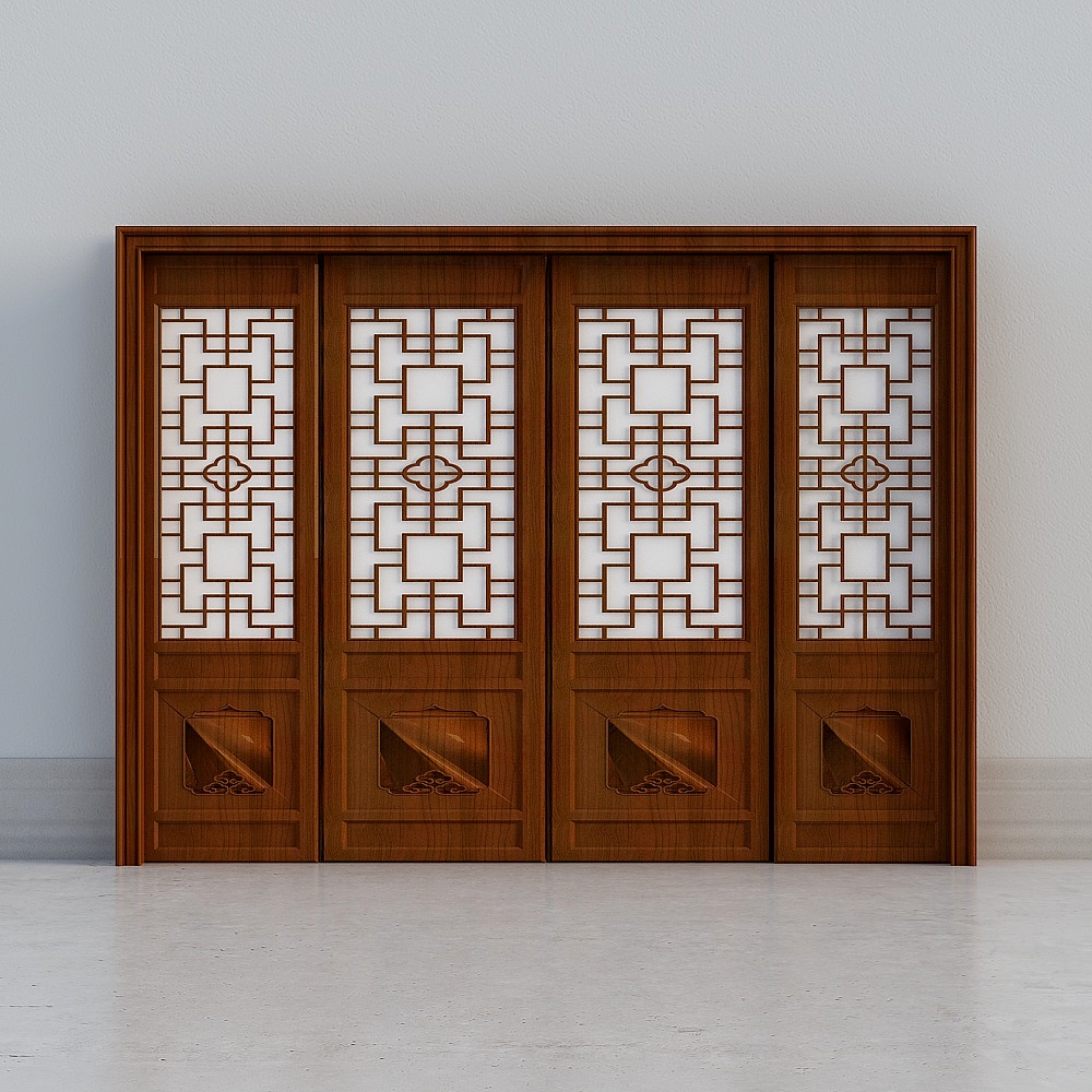 Chinese style sliding door