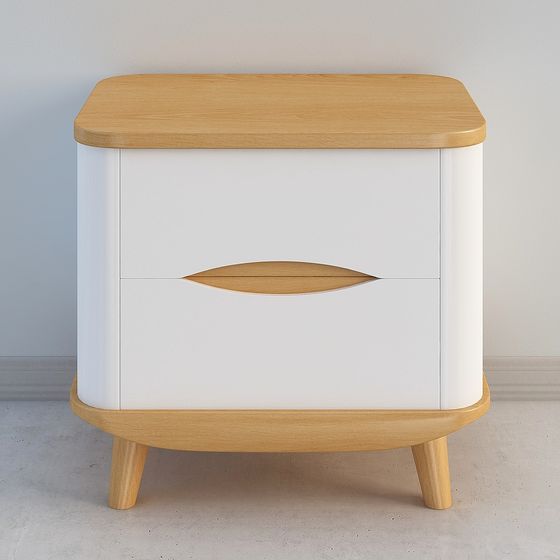 Urban Elegance Bedside Table 3D model for Modern Spaces