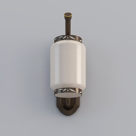 Retro Wall Lamp 3D Model with Unique Charm