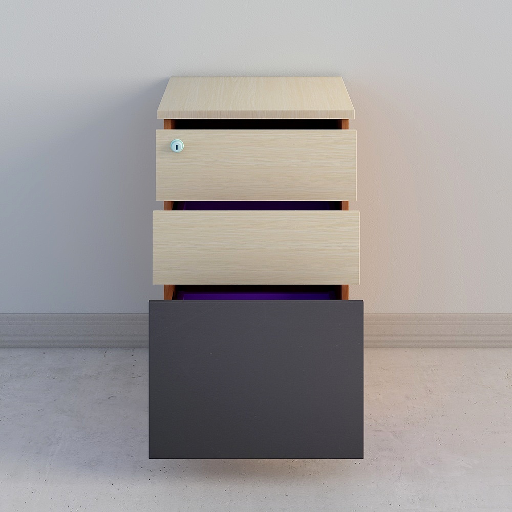 Urban Corner Drawer Cabinet 3D model