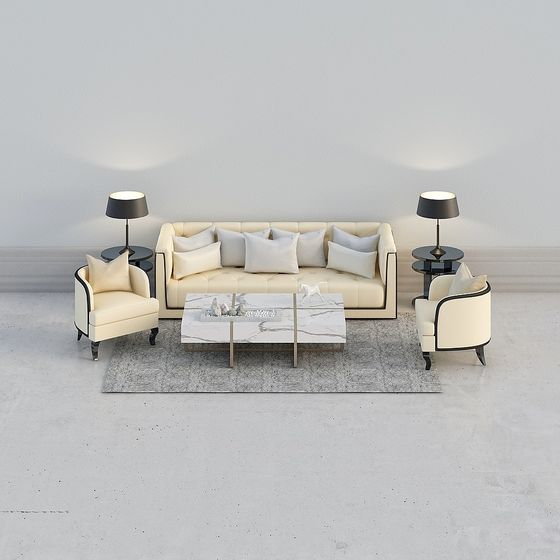 Modern Living Room 3D Model