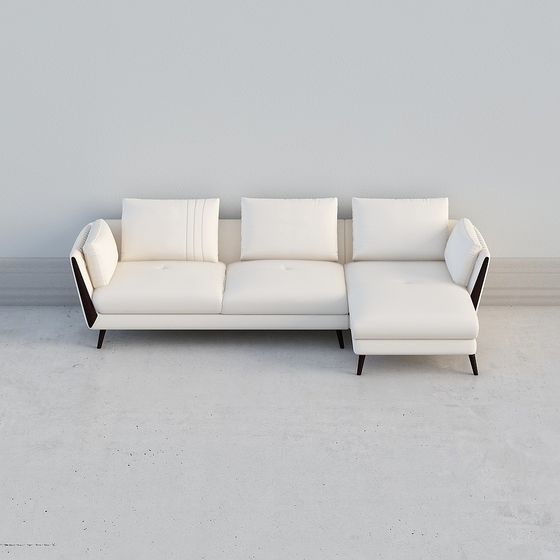 Urban Comfort 3D model – Stylish Minimalist Sofa