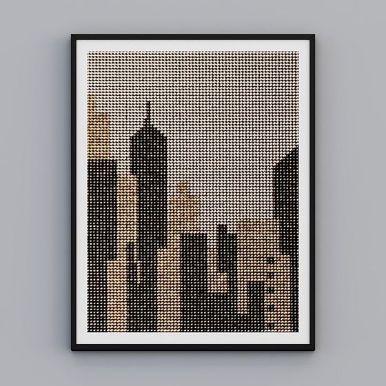 Pixel City 3D model for Creative Projects