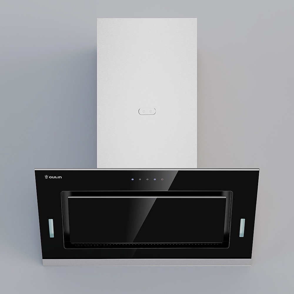 Modern Minimalist Kitchen Hood 3D model