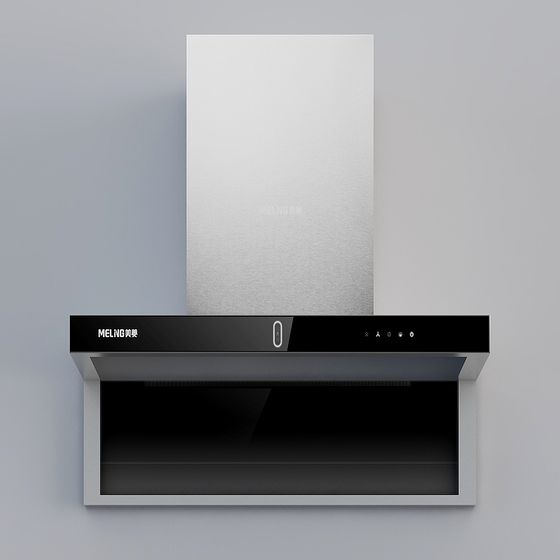 Futuristic Low-Polygon Kitchen Hood 3D model