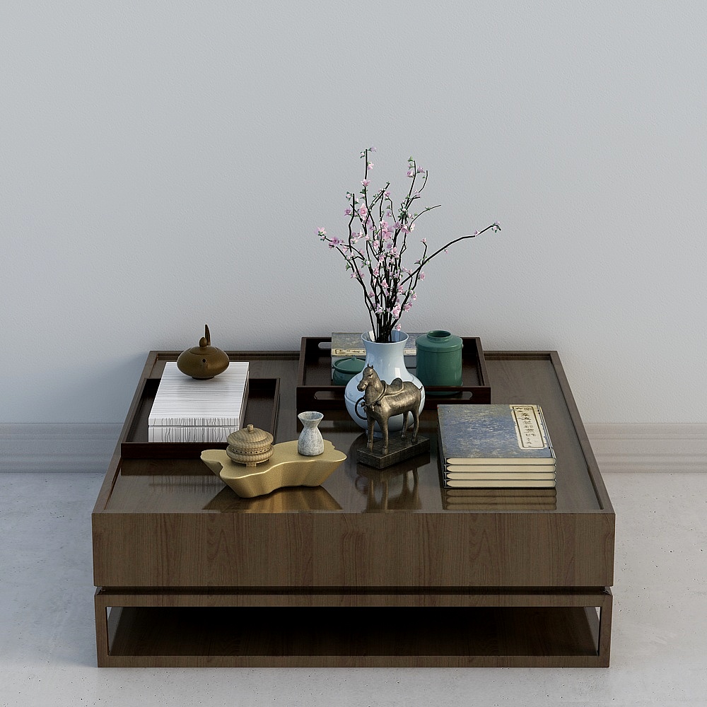 C015-estilo chino - mesa de café