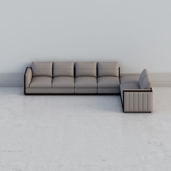 Urban Comfort Low-Poly Sofa 3D model