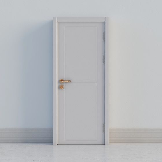 Minimalist Door 3D model for Interior Design