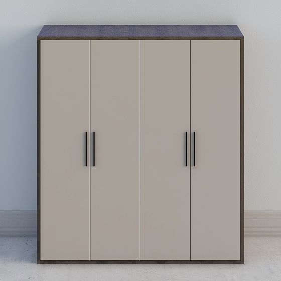 Gray Garage Tool Cabinet 3D Model for Organized Spaces
