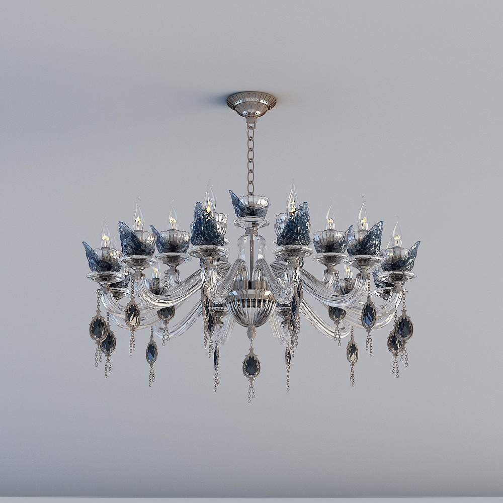 3D lights are all HSA-European Luxury Guest Restaurant Bedroom Glass Crystal Chandelier-70143-Flying-12-6