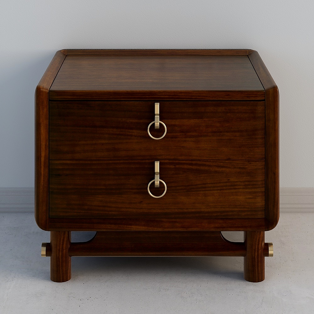 Comodino in Rovere Stampato Yimu 1