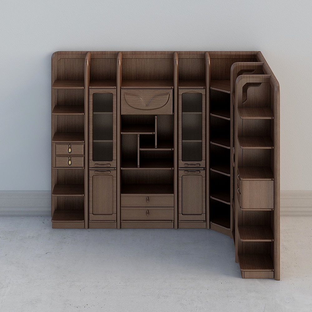 Chinese-style YiXinju, corner bookcase, 6058