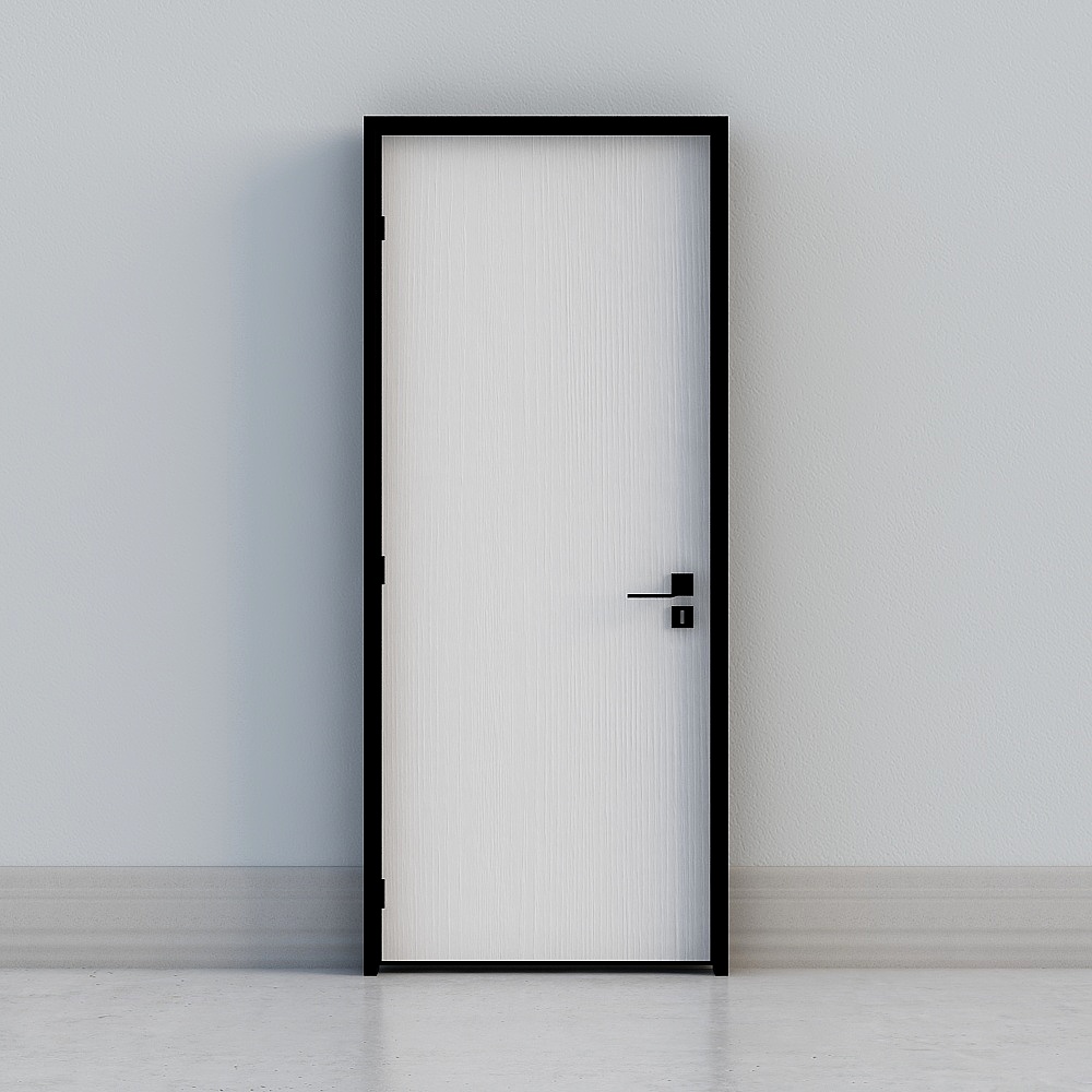 Cửa tối giản màu trắng