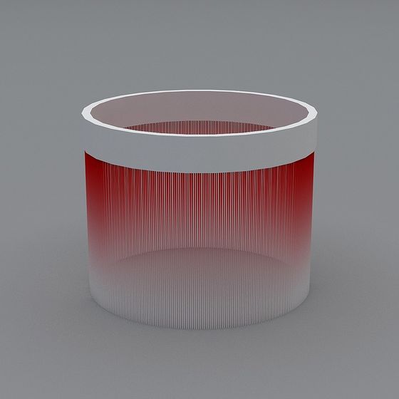 Striped Cylinder 3D model for Contemporary Spaces