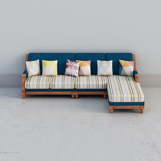 Stylish Modern Sofa 3D model for Home Design