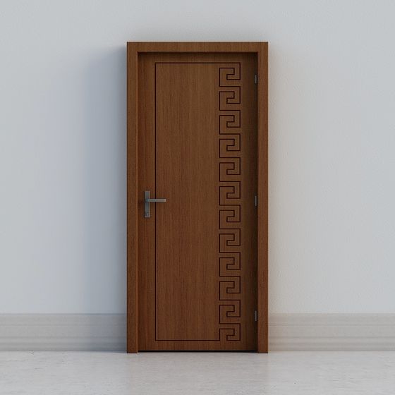 Greek Key Door 3D model