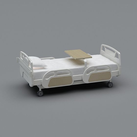 Simple and Practical Hospital Bed 3D model for Medical Environments