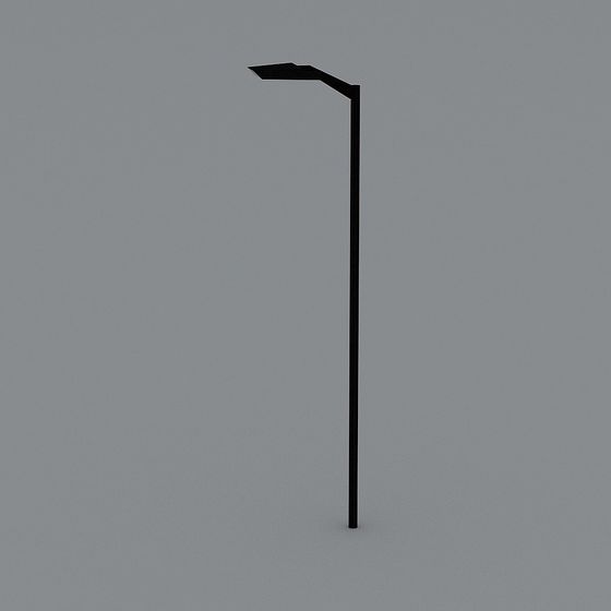 Stylish Low-Poly Street Lamp 3D model