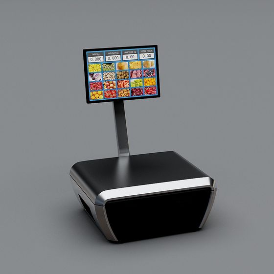 Futuristic Smart Checkout Scale 3D model