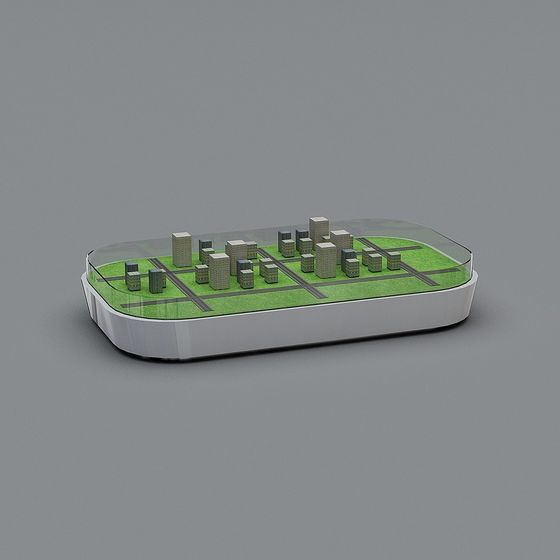 Gray Other Pavilions 3D Model
