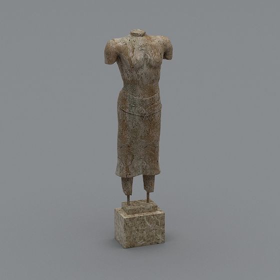 Ancient Statue 3D model for Creative Projects