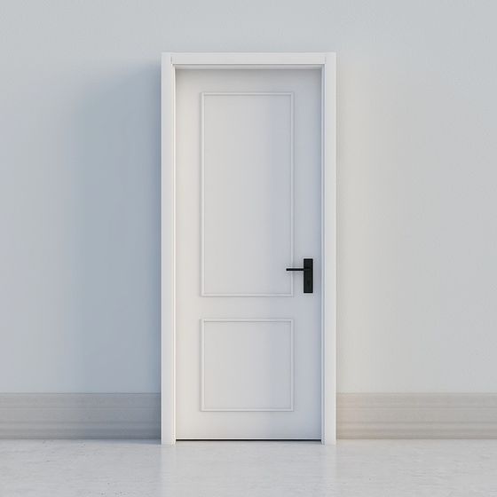 klassische weiße Tür