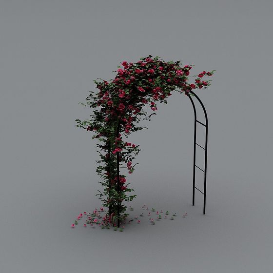 Rose Arch 3D Model - Nature's Elegant Creation