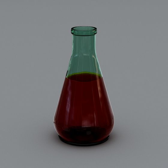 Low Poly Laboratory Flask 3D model