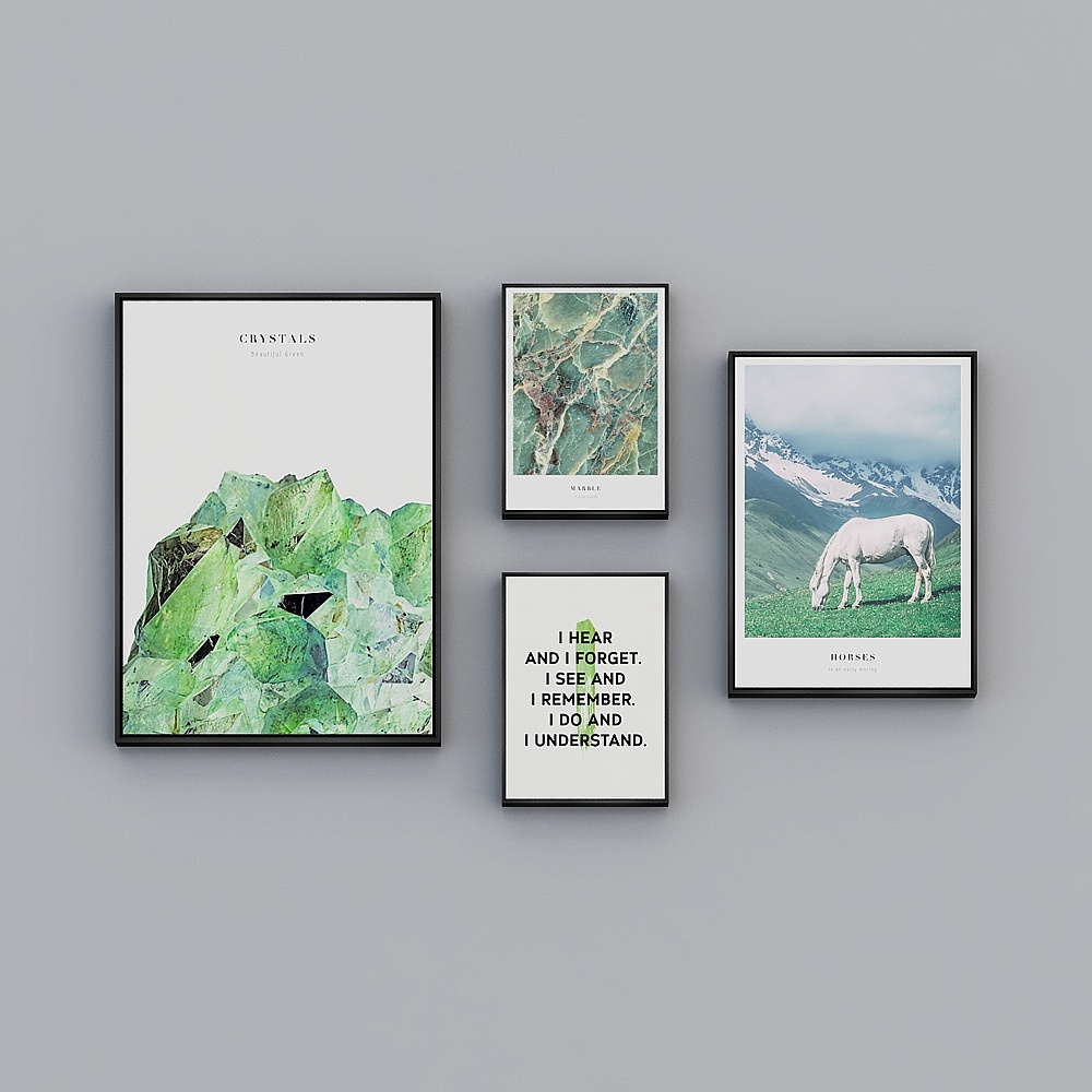 アートコレクション - 北欧の自然 - コラージュ - デコレーションアート - CB049