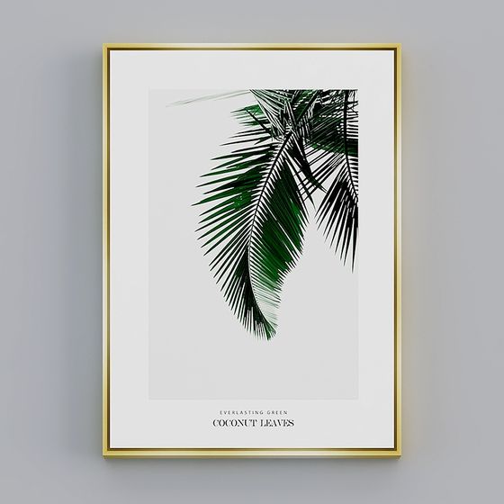 Coconut Leaves 3D model