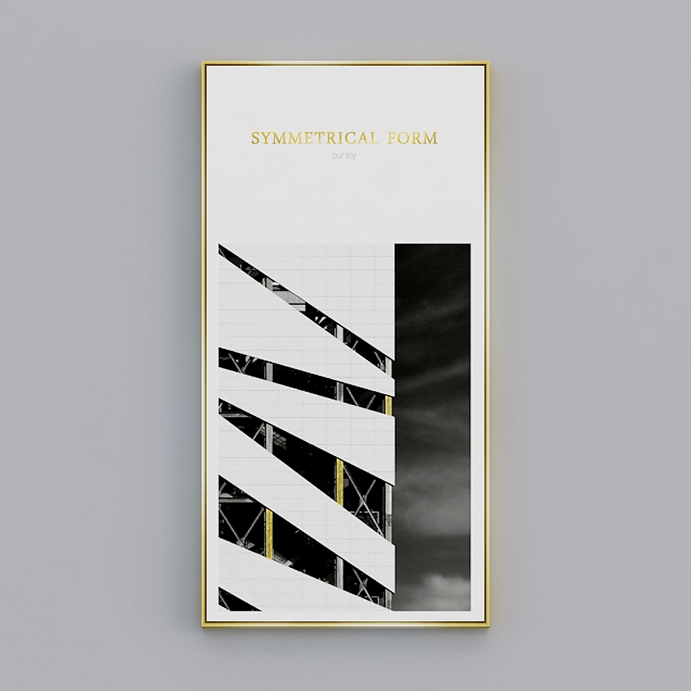 Decorative Alliance - Modern Light Luxury Premium - Single Vertical Length - Decorative Painting - XJ009