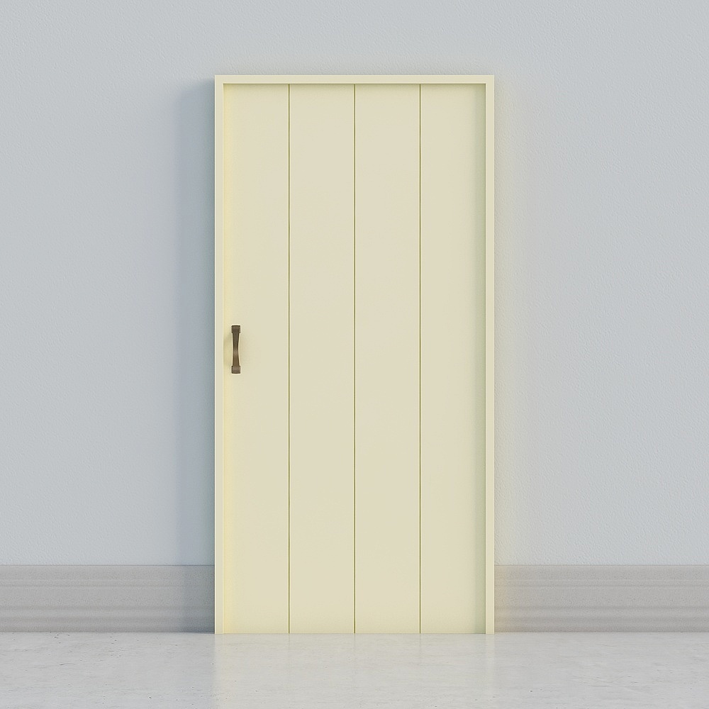 The bathroom folds the door