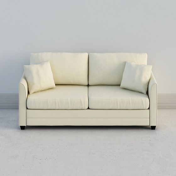 Modern Low-Polygon Sofa 3D Model