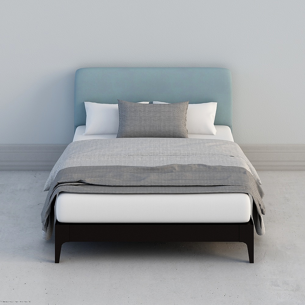 Modern Minimalist Bed Frame 3D model