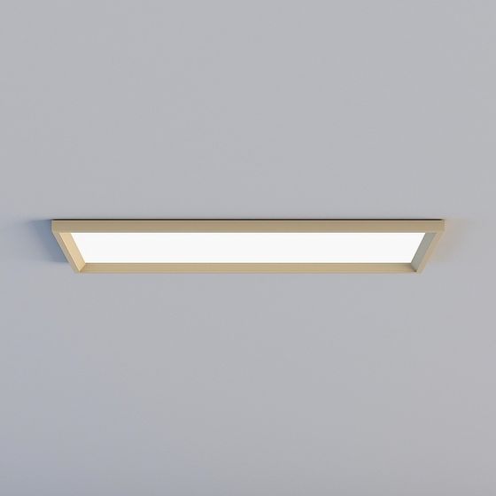 Minimalist Ceiling Embedded Light Strip 3D model