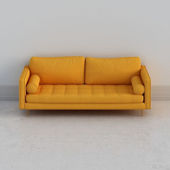 Stylish Low Poly Sofa 3D model