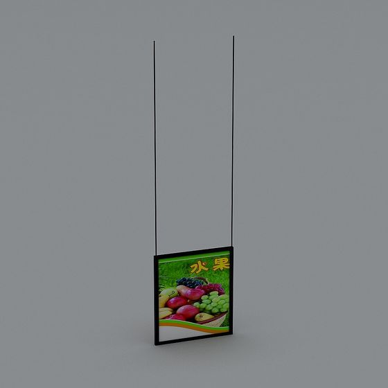 Vibrant Fruit Billboard 3D Model
