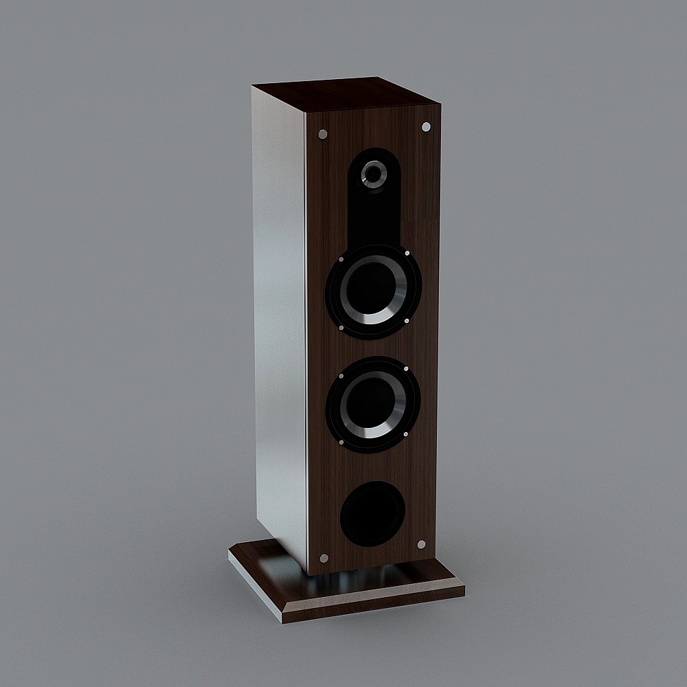 Stylish Low Poly Speaker 3D model