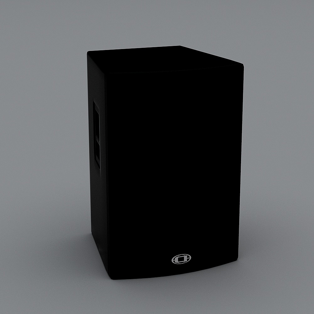 Low-Poly Speaker 3D Model Design