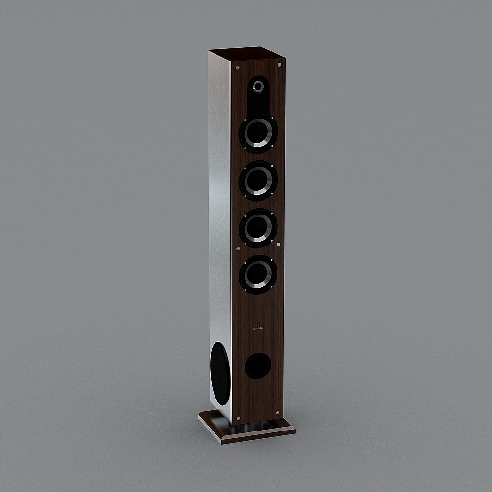 Stylish Speaker 3D model for Modern Homes