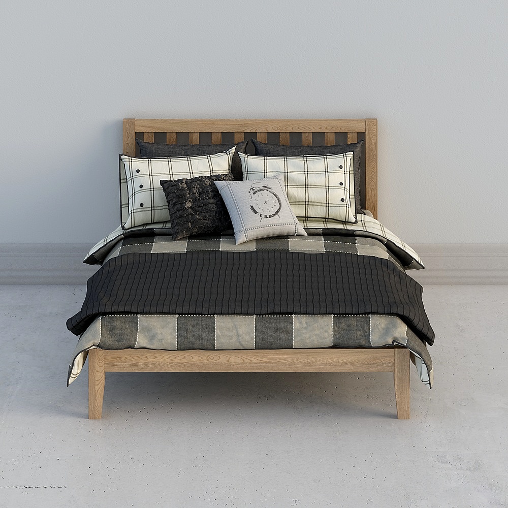 Cool house music-a Nordic double bed-1