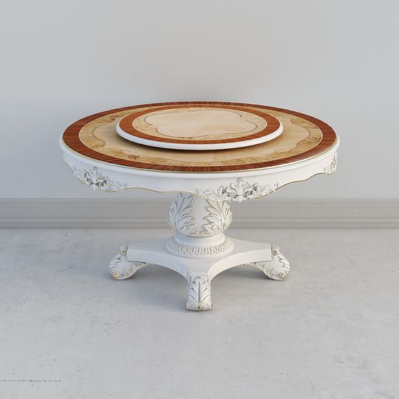 Elegant Round Table 3D model for Modern Design