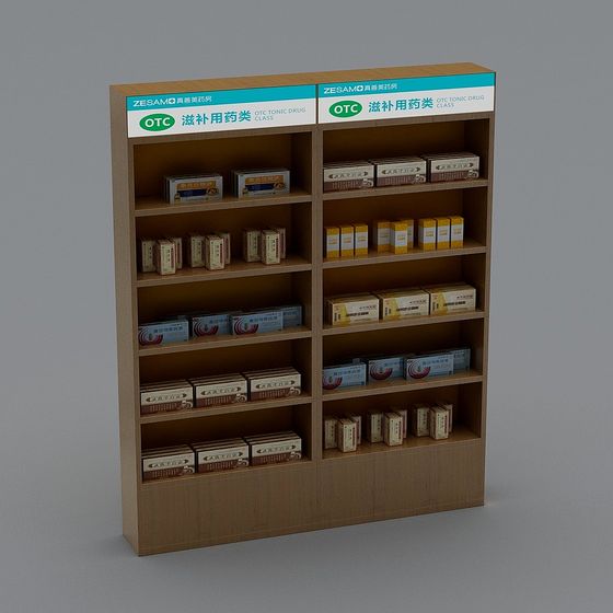 OTC Medicine Cabinet 3D Model