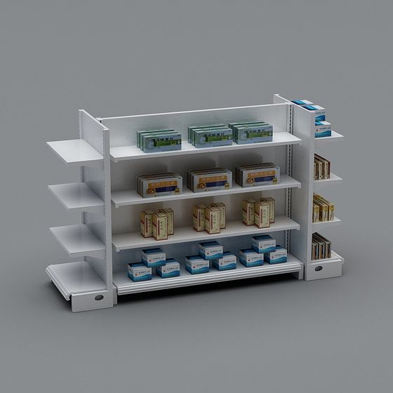 Pharmacy Display Shelf 3D model