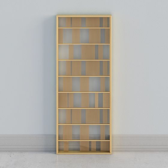 Modern Minimalist Bookshelf 3D model