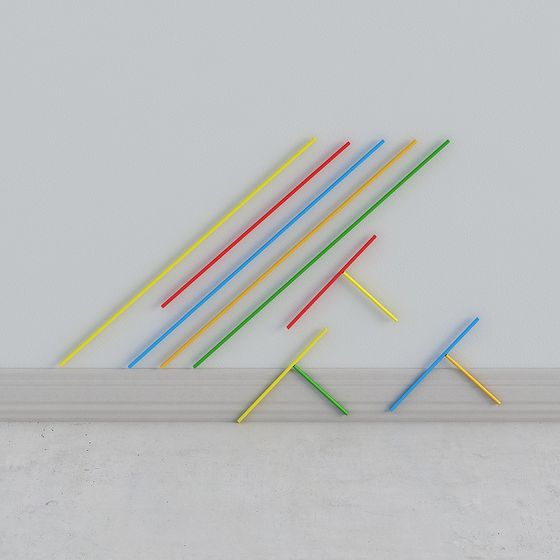 Colorful Lines 3D Model for Modern Spaces