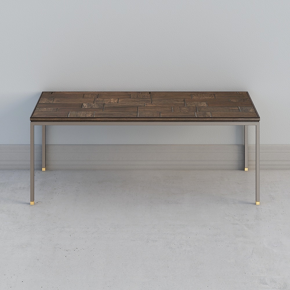 EVITA HOME โต๊ะหรูหราแบบโพสต์โมเดิร์น โต๊ะไม้โบราณที่ทำจากไม้จริง